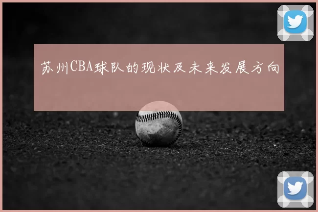 苏州CBA球队的现状及未来发展方向